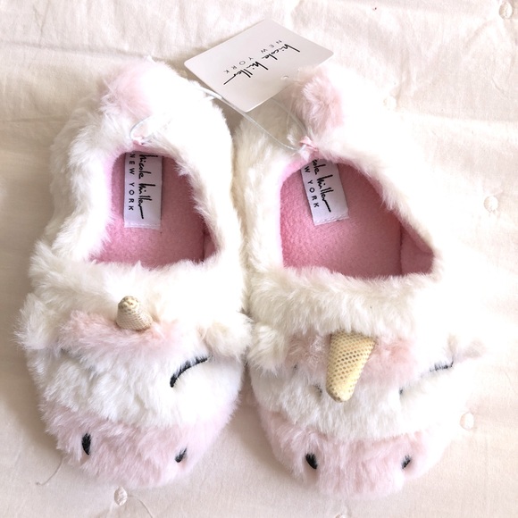 Nicole Miller Unicorn Slippers Toddler 9/10 - Picture 1 of 8